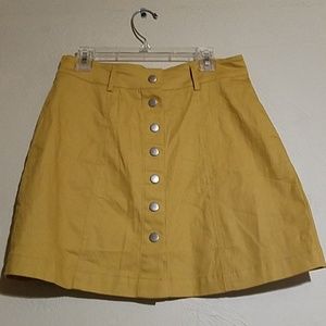 Mustard yellow skirt
